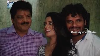 Hogi Pyar Ki Jeet - Khesari Laal Yadav - Udit Narayan - Song Recording & Muhurat Bhojpuri Film P1