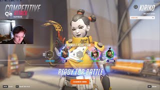 ULTRAVIOLET KIRIKO GOD - GAMEPLAY OVERWATCH 2 SEASON 14 TOP 500