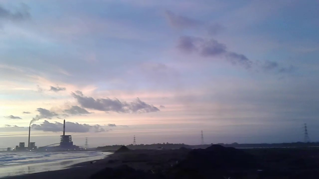 Indahnya senja di pantai bunton cilacap - YouTube