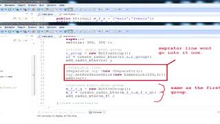 Using a Radio Button Component in Java