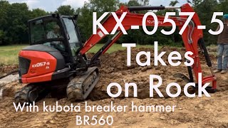 Kubota KX 057 -WIll it Pulverize ROCK? by Kentucky Renaissance Man 2,066 views 11 months ago 4 minutes, 21 seconds