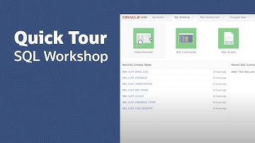 Quick Tour SQL Workshop