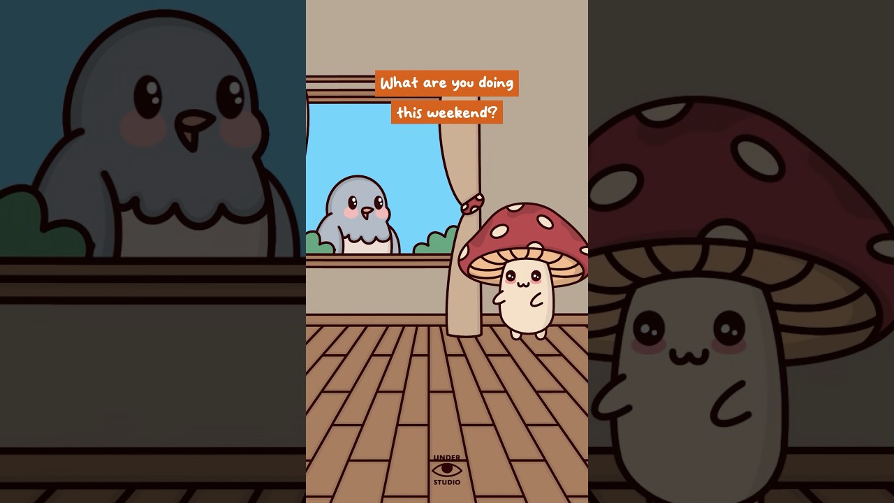 The Perfect Weekend ☀️ Mushie & Birdie | Relatable Animation Meme | Original Audio: @TheRealRahulRai