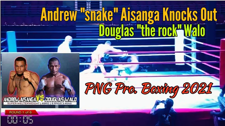 Andrew Aisanga TKOs Douglas Walo - PNG Boxing 2021