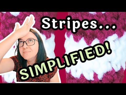 The EASIEST Jogless Color Change For Killer Crochet STRIPES!