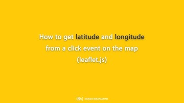 How to get latitude and longitude from a click event on the map