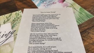 Do the Next Thing Poem