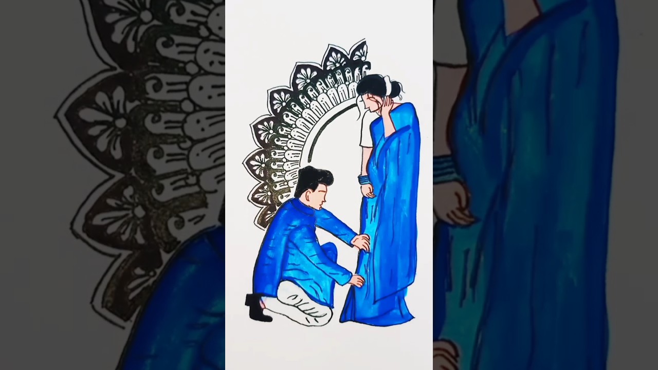 Himu And Rupa. | Cute couple art, Bengali art, Animated love images