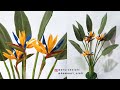 Diy strelitzia en feutre  dcoration florale bricolage  fleurs en feutre  s nuraeni