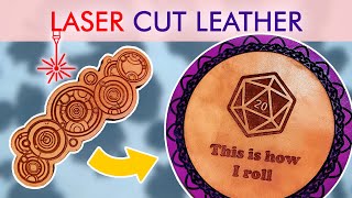 Super EASY Trick to Laser Cut Leather ✨- Laser Cutting & Engraving Leather Techniques