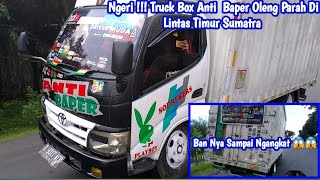 #truckbox#olengparah Bikin Senam Jantung !!! Truck Box Anti Baper Oleng Parah Di Lintas Timur