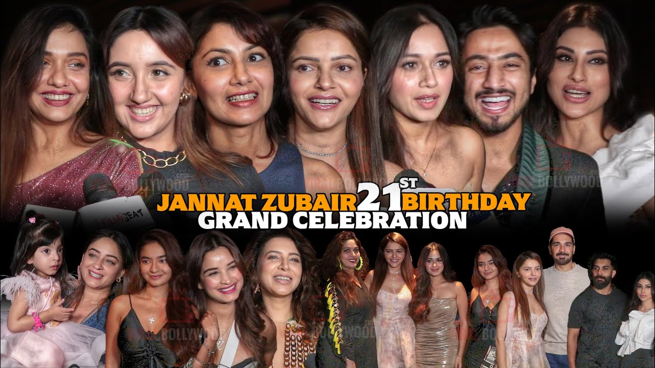 Mr Faisu, Rubina Dilaik, Sriti Jha, Divya Agarwal, Anushka Sen at Jannat Zubair Grand Birthday Party