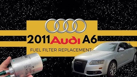 2011 Audi A6 Fuel Filter replacement  - How to #audi