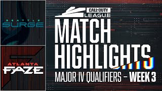 @SeattleSurge  vs @AtlantaFaZe  | Major IV Qualifiers Highlights  | Week 3 Day 2