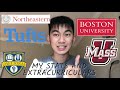 STATS AND EXTRACURRICULARS THAT GOT ME INTO TUFTS, BU, NORTHEASTERN, ROCHESTER, AND UMASS HONORS