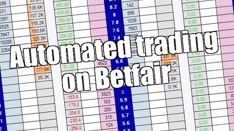 Betfair trading bot - Automated trading on Betfair - Peter Webb