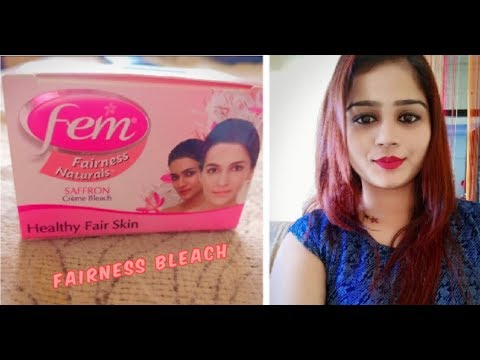 Fem Saffron Creme Bleach | Easiest Way To Apply At Home - YouTube