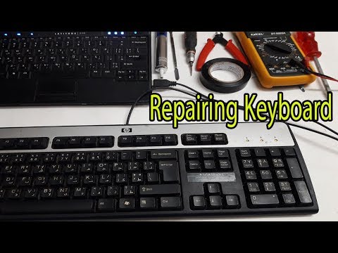 طريقة اصلاح لوحة مفاتيح الكمبيوتر  Repairing Keyboard