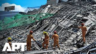Three Dead After Building Collapse Traps Workers In Philippines | APT
