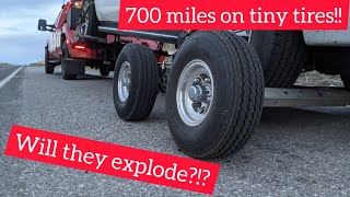 700 miles on Collins tow dollies!  Will they blow up?!?