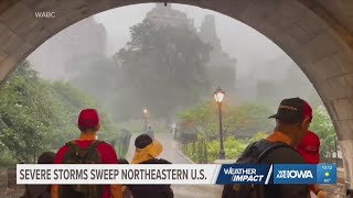 Severe storms sweep Eastern US
