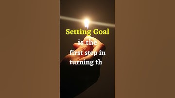 Setting Goal is the first step in turning the invisible into the visible....#motivationalquotes