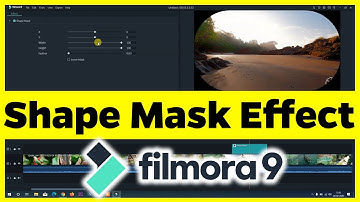 Shape Mask Effect | Filmora9 | Mask your video using shapes | cinematic masking tool in filmora9