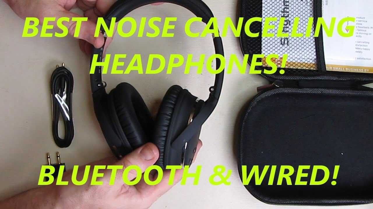 BEST Bluetooth \u0026 Wired Noise Cancelling Headphones Srhythm NC25 REVIEW -  YouTube