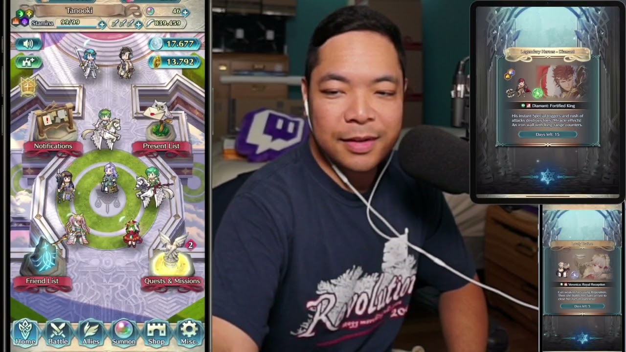 Twitch VOD: FEH Summons/RD & WuWa Augusta pulls!