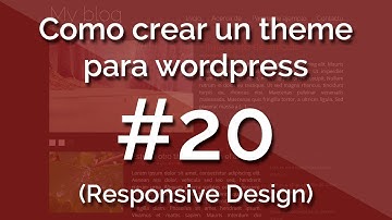 [Curso] Como crear un theme para wordpress (con responsive design) 20. Agregando pagina de artículos