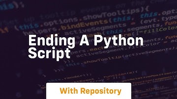 ending a python script
