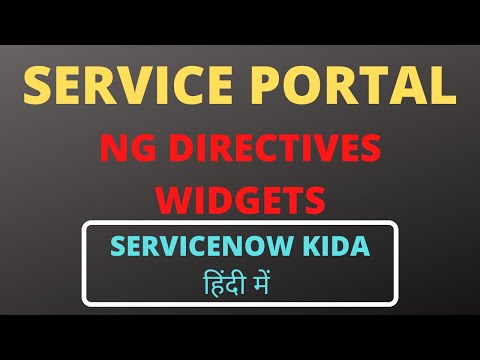 Servicenow Portal Widget Servicenow | Important NG Directives used in Widgets
