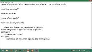 types of payloads