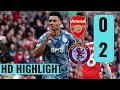 Arsenal (0-2)Aston Villa | All Goals & Extended Highlights | Premier League 2023/24