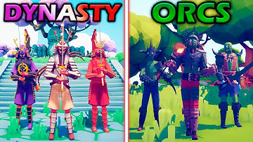 DYNASTY CLANS vs ORC REBELLION - Totally Accurate Battle Simulator | TABS