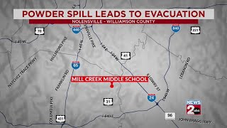 Powder spill leads to evacuation at Nolensville school