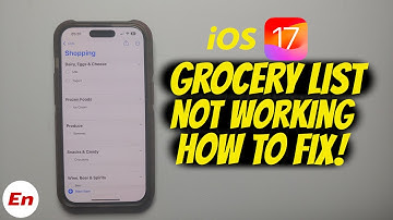 How to FIX iOS 17 Grocery List NOT Working | iOS 17 Reminders Shopping List NOT Working FIX!!