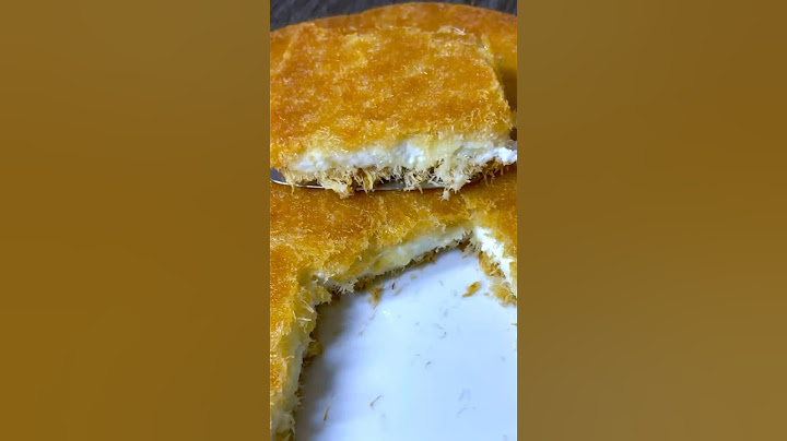 كنافة بالقشطة طعمها ولونها روووعة 😍🔥 #كنافة #حلويات_رمضان #كنافة_بالقشطة