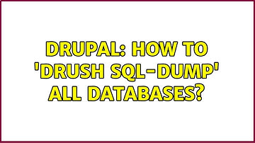 Drupal: How to 