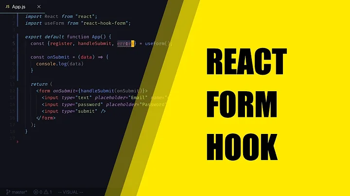 The BEST Way To Create Forms In React - React Hook Form Tutorial - How To Create Forms In React