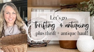 Let&#39;s go Thrifting and Antiquing | Plus Thrift and Antique Haul | 2024