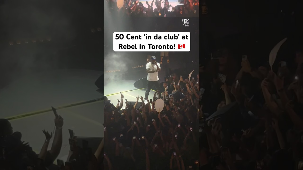 Legendary rapper 50 Cent brought his energy & iconic hits to Rebel Nightclub in Toronto🇨🇦 