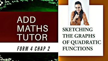 Sketching The Graphs of Quadratic Functions | Form 4 Add Maths KSSM