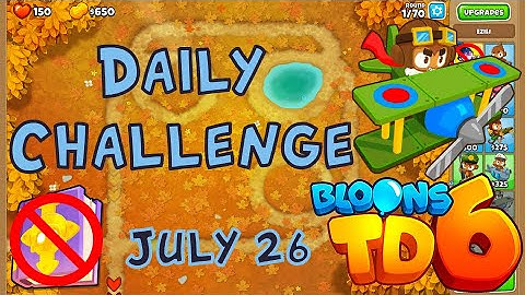 Bloons TD 6 Daily Challenge | G/A/L/A/X/I/L/I | No Hero No MK No Powers Used | July 26 2022