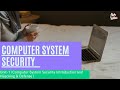 Computer System Security (KNC301/KNC401) Unit-1 Notes - AKTU Bachelor of Technology