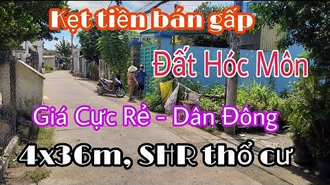 (Đã bán)Cần tiền bán gấp lô đất thổ cư ,có SHR xd tự do gần ngã 4 Hóc Môn cách An Sương 3km