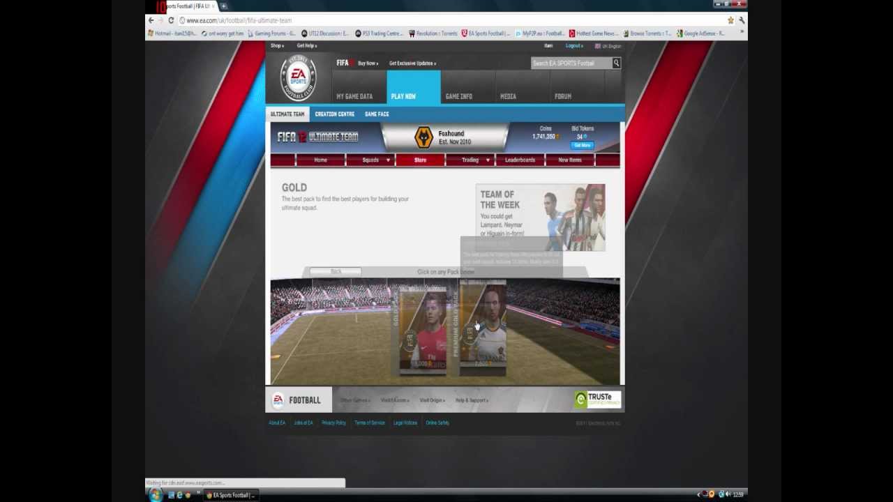 FIFA 12 Ultimate Team How To Make Coins Profit Guide 1.7 Million Coins 