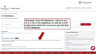 Finding a Database