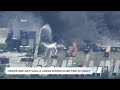 Watch | Crews battle 3rd alarm warehouse fire in Tracy