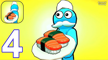 My Sushi Bar - Gameplay Walkthrough Part 4 Stickman Sushi Bar Manager (iOS, Android)